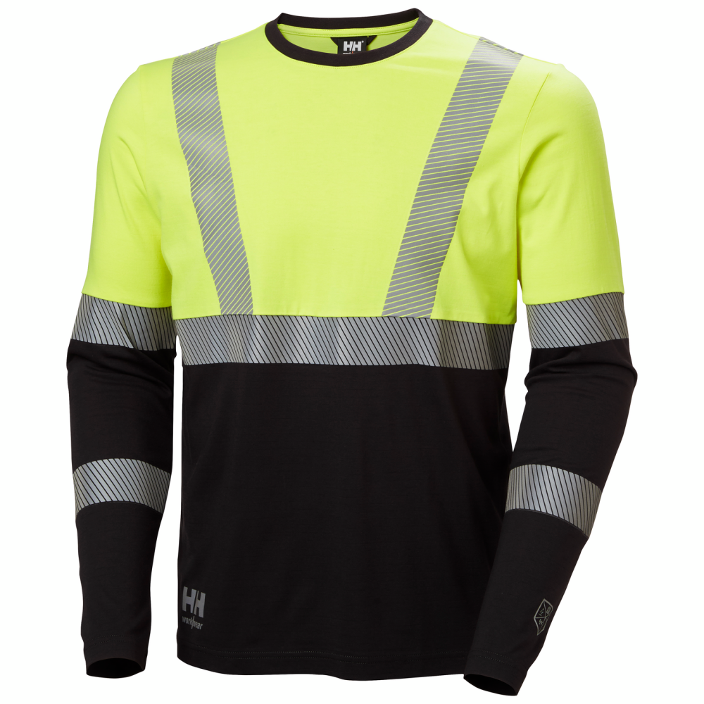 T-SHIRT 79298 FYRE LÅNGÄRM KL1 HV GUL M