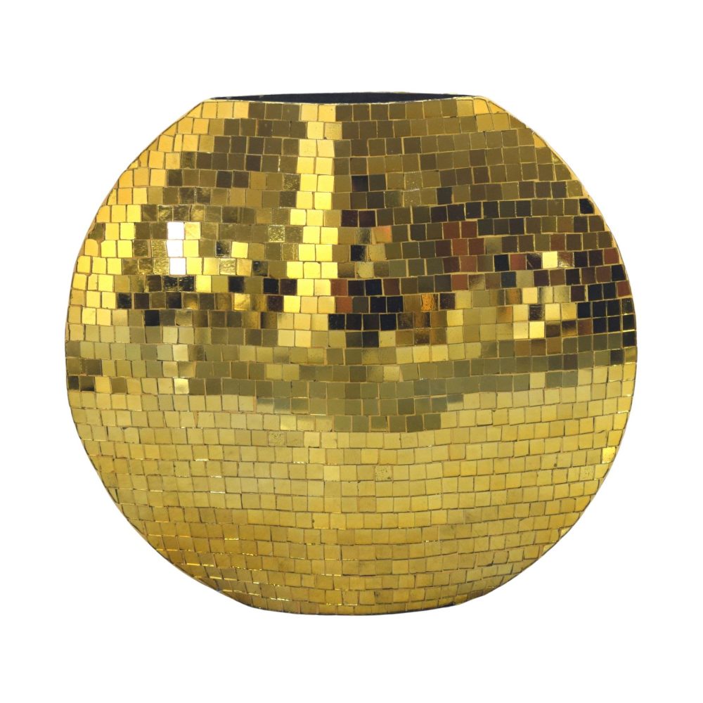Herva Bordsvas i metall med mosaik