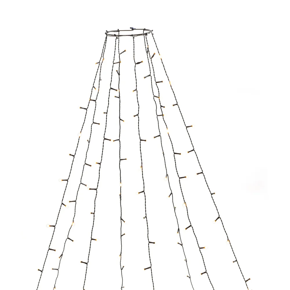 Konstsmide 6395-820 Julgransslinga frostad LED, amber, svart kabel 400 cm - Bild 2