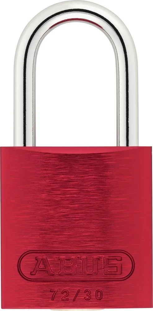 ABUS 72/30 Hänglås 64,5 x 32 mm, aluminiumoxiderad Röd