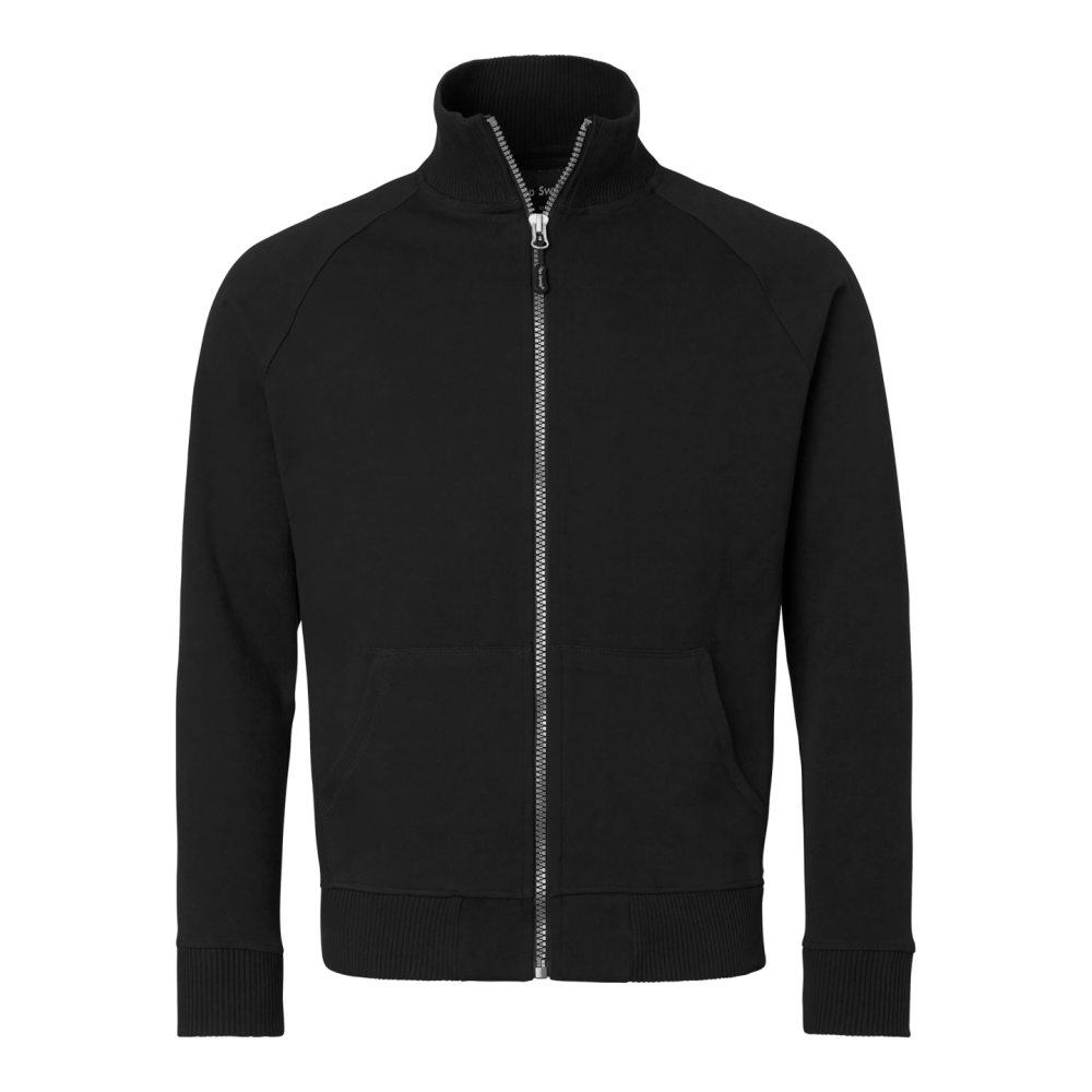 TRÖJA TOP SWEDE HEL ZIP SVART XXL