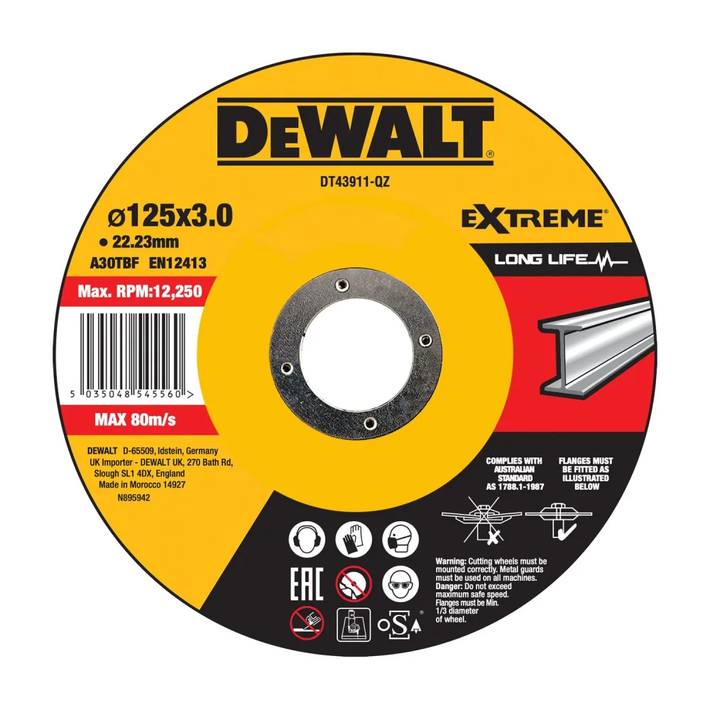 Dewalt DT43911-QZ Kapskiva 125x3x22,23 mm